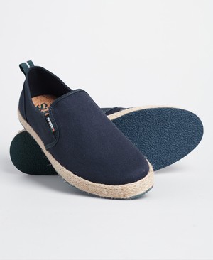 Superdry Hybrid Slip On Classic Espadrilles Férfi Cipő Sötétkék | QFNXP0325